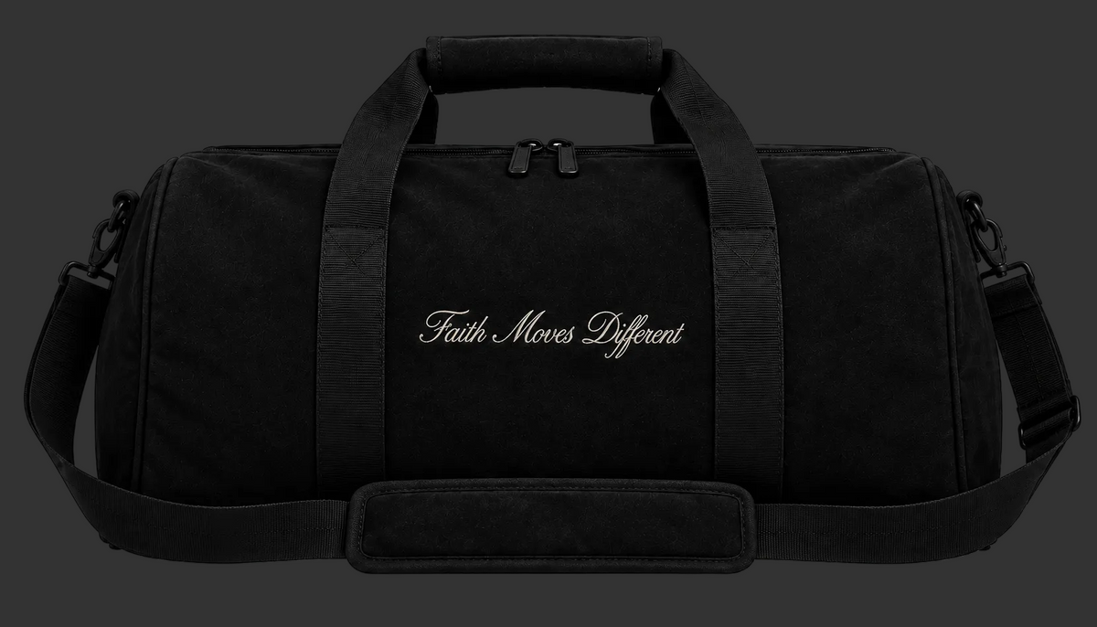 Faith Moves Different Duffle Bag
