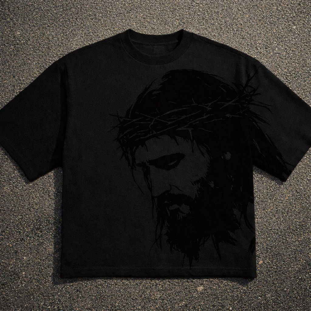 Christ Saved Tee – Asphalt Edition

This name keeps the faith-centered message front and center while matching the premium, grounded aesthetic of your mockups. It ties the spiritual power of the design to the rugged realism of the asphalt background — per