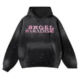 Angel Paradise “Serve with Joy” Hoodie – Black Distressed Edition